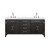 Lexora Laurel 72 inch W Black Oak Double Sink Vanity Cabinet, Cultured Marble Top, and Faucet Set - LVL72DJ301