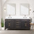 Lexora Laurel 72 inch W Black Oak Double Sink Vanity Cabinet, Cultured Marble Top, and 34 in Mirrors - LVL72DJ310