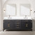Lexora Laurel 80 inch W Black Oak Double Sink Vanity Cabinet, Cultured Marble Top, and 36 in Mirrors - LVL80DJ310