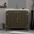 Lexora Laurel 36 inch W Brown Oak Vanity Cabinet and White Quartz Top - LVL36SK200
