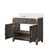 Lexora Laurel 36 inch W Brown Oak Vanity Cabinet and Cultured Marble Top - LVL36SK300