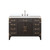 Lexora Laurel 48 inch W Brown Oak Vanity Cabinet, White Quartz Top, and Faucet Set - LVL48SK201