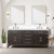 Lexora Laurel 72 inch W Brown Oak Double Sink Vanity Cabinet, White Quartz Top, and 34 in Mirrors - LVL72DK210