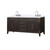 Lexora Laurel 72 inch W Brown Oak Double Sink Vanity Cabinet, Cultured Marble Top, and Faucet Set - LVL72DK301