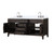 Lexora Laurel 72 inch W Brown Oak Double Sink Vanity Cabinet, Cultured Marble Top, and Faucet Set - LVL72DK301