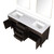 Lexora Laurel 72 inch W Brown Oak Double Sink Vanity Cabinet, Cultured Marble Top, and 34 in Mirrors - LVL72DK310