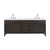 Lexora Laurel 84 inch W Brown Oak Double Sink Vanity Cabinet, Cultured Marble Top, and Faucet Set - LVL84DK301