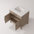 Lexora Laurel 30 inch W Grey Oak Vanity Cabinet and White Quartz Top - LVL30SR200