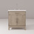 Lexora Laurel 30 inch W Grey Oak Vanity Cabinet, White Quartz Top, and Faucet Set - LVL30SR201