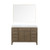 Lexora Laurel 48 inch W Grey Oak Vanity Cabinet, Cultured Marble Top, and 46 in Mirror - LVL48SR310