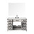 Lexora Laurel 48 inch W White Oak Vanity Cabinet, White Quartz Top, Faucet Set, and 46 in Mirror - LVL48SM211