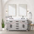Lexora Laurel 60 inch W White Oak Double Sink Vanity Cabinet, Carrara Marble Top, Faucet Set, and 28 in Mirrors - LVL60DM111