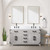 Lexora Laurel 60 inch W White Oak Double Sink Vanity Cabinet, Carrara Marble Top, Faucet Set, and 28 in Mirrors - LVL60DM111