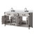 Lexora Laurel 60 inch W White Oak Double Sink Vanity Cabinet, Cultured Marble Top, and Faucet Set - LVL60DM301
