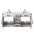 Lexora Laurel 60 inch W White Oak Double Sink Vanity Cabinet, Cultured Marble Top, and Faucet Set - LVL60DM301
