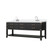 Lexora Norwalk 80 inch W Black Oak Double Sink Vanity Cabinet, White Quartz Top, and Faucet Set - LVN80DJ201