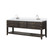 Lexora Norwalk 84 inch W Brown Oak Double Sink Vanity Cabinet, Cultured Marble Top, and Faucet Set - LVN84DK301