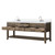 Lexora Norwalk 80 inch W Grey Oak Double Sink Vanity Cabinet, Cultured Marble Top, and Faucet Set - LVN80DR301