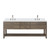 Lexora Norwalk 84 inch W Grey Oak Double Sink Vanity Cabinet, White Quartz Top, and Faucet Set - LVN84DR201