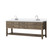 Lexora Norwalk 84 inch W Grey Oak Double Sink Vanity Cabinet, Cultured Marble Top, and Faucet Set - LVN84DR301
