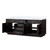 Lexora Abbey 84 inch W Black Oak Double Sink Vanity Cabinet and White Quartz Top - LVA84DJ200