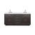 Lexora Abbey 72 inch W Brown Oak Double Sink Vanity Cabinet, White Quartz Top, and Faucet Set - LVA72DK201