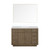 Lexora Abbey 48 inch W Grey Oak Vanity Cabinet, Cultured Marble Top, and 46 in Mirror - LVA48SR310