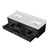 Lexora Castor 72 inch W Black Double Sink Wall Hung Vanity Cabinet and White Quartz Top - LVC72DL200