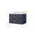 Lexora Castor 30 inch W Blue Single Bath Wall Hung Vanity Cabinet and Cultured Marble Top - LVC30SE300