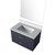 Lexora Castor 30 inch W Blue Single Bath Wall Hung Vanity Cabinet Cultured Marble Countertop and 28 in Mirror - LVC30SE310