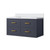 Lexora Castor 36 inch W Blue Single Bath Wall Hung Vanity Cabinet and Cultured Marble Top - LVC36SE300