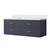 Lexora Castor 48 inch W Blue Single Bath Wall Hung Vanity Cabinet and Cultured Marble Top - LVC48SE300