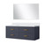 Lexora Castor 48 inch W Blue Single Bath Wall Hung Vanity Cabinet Cultured Marble Countertop and 43 in Mirror - LVC48SE310