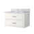 Lexora Castor 30 inch W White Single Bath Wall Hung Vanity Cabinet and Carrara Marble Top - LVC30SA100