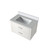 Lexora Castor 30 inch W White Single Bath Wall Hung Vanity Cabinet and Cultured Marble Top - LVC30SA300