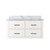 Lexora Castor 36 inch W White Single Bath Wall Hung Vanity Cabinet and Carrara Marble Top - LVC36SA100
