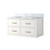 Lexora Castor 36 inch W White Single Bath Wall Hung Vanity Cabinet and Carrara Marble Top - LVC36SA100