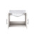 Lexora Geneva 24 in. W Glossy White Wall Mount Bath Vanity Cabinet and Carrara Marble Top - LVG24SM100