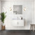 Lexora Geneva 36 in. W Glossy White Wall Mount Bath Vanity Cabinet - LVG36SM000
