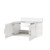 Lexora Geneva 36 in. W Glossy White Wall Mount Bath Vanity Cabinet and Cultured Marble Top - LVG36SM300