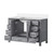 Lexora Jacques 48 in. W Distressed Grey Bath Vanity Cabinet and Cultured Marble Top - LVJ48SD300