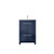 Lexora Lafarre 24 inch W x 20 in D Navy Blue Bath Vanity Cabinet, White Quartz Top and Rose Gold Faucet Set - LVLF24SNB204