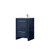 Lexora Lafarre 24 inch W x 20 in D Navy Blue Bath Vanity Cabinet, White Quartz Top and Rose Gold Faucet Set - LVLF24SNB204
