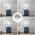 Lexora Lafarre 24 inch W x 20 in D Navy Blue Bath Vanity Cabinet, Cultured Marble Top and Chrome Faucet Set - LVLF24SNB301