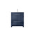 Lexora Lafarre 30 inch W x 20 in D Navy Blue Bath Vanity Cabinet, Cultured Marble Top and Chrome Faucet Set - LVLF30SNB301