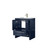 Lexora Lafarre 30 inch W x 20 in D Navy Blue Bath Vanity Cabinet, Cultured Marble Top and Brushed Nickel Faucet Set - LVLF30SNB302