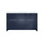 Lexora Lafarre 60 inch W x 20 in D Navy Blue Double Sink Vanity Cabinet and White Quartz Top - LVLF60DNB200
