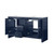 Lexora Lafarre 60 inch W x 20 in D Navy Blue Double Sink Vanity Cabinet and Cultured Marble Top - LVLF60DNB300
