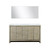Lexora Lafarre 60 inch W x 20 in D Rustic Acacia Double Sink Vanity Cabinet, Cultured Marble Top and 55 in Mirror - LVLF60DRA310