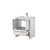 Lexora Lafarre 30 inch W x 20 in D White Bath Vanity Cabinet, Cultured Marble Top and Rose Gold Faucet Set - LVLF30SW304
